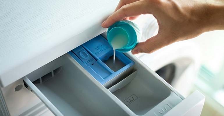 Hướng dẫn sử dụng ngăn chứa nước xả trên máy giặt