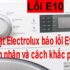 Máy giặt Electrolux báo lỗi E10